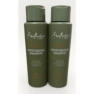 SheaMoisture Men Raw Shea Butter Mafura Oil Moisturizing Shampoo 13oz 2 Pack NEW